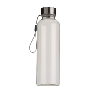 Gourde en tritan transparent avec bouchon en métal (500 ml). Sans BPA