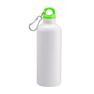 Gourde en aluminium avec mousqueton, 500 mL