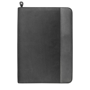 Pochette porte-documents en microfibre et simili cuir. Poche interne