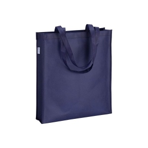 Tote-bag en R-pet 80 g/m2 avec soufllet et anses longues