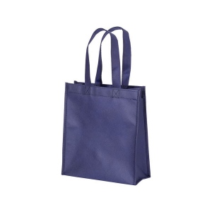 Tote-bag mini en R-pet 80 g/m2 avec soufflet, anses courtes