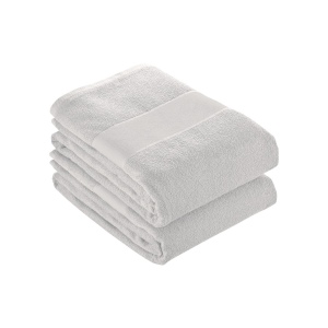 Serviettes 100% coton 400 g/m2 blanc 50x100 cm