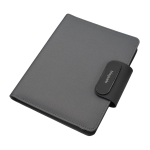 Pochette organizer en R-PET A5 avec bloc et fermeture magnétique qui s'illumine