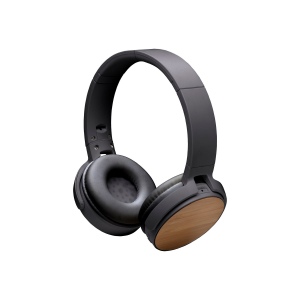Casque bluetooth pliable en ABS et bambou
