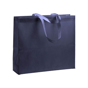 Tote bag thermosoudé en R-pet  80 g/ m2 avec soufflet
