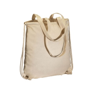Sac à dos en coton 135g/m2 avec fermeture à cordons et anses