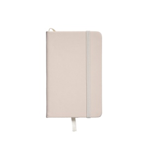 Cahier avec couverture en PU aux couleurs pastel et fermeture élastique