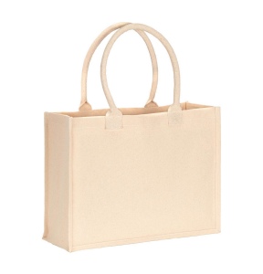 Sac de shopping en coton recyclé laminé de 300 g/m2