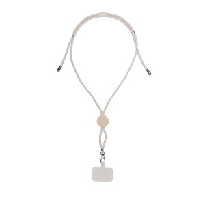 Cordon en coton pour badge/téléphone portable avec étiquette personnalisée