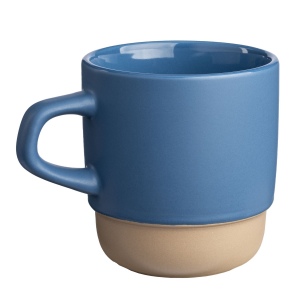 Mug en céramique de 320 ml. Empilable. Extérieur mat et intérieur poli