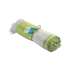 Serviette de plage en coton recyclé 150 g/m2 certifiée GRS