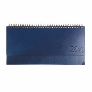 Agenda de bureau hebdomadaire 2026 avec couverture en carton laminé