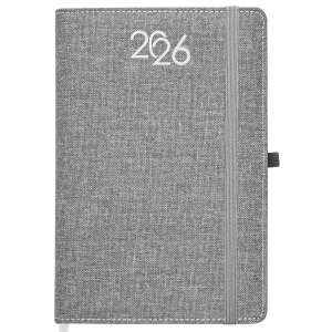 Agenda hebdomadaire 2026, couverture rigide en PET recyclé avec effet de mélange