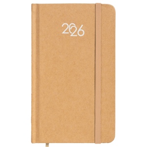 Agenda de poche hebdomadaire 2026 avec couverture rigide