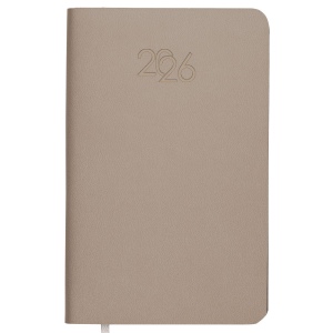 Agenda de poche hebdomadaire 2026 avec couverture souple en PU résistant à la chaleur