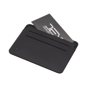 Porte-cartes RFID en PU souple. Avec six compartiments pour cartes et logo RFID