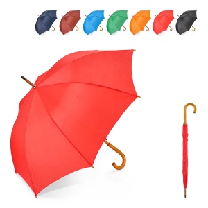 Aran 190T Polyester 23" Parapluie à crochets Ouverture automatique