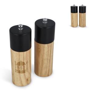 Ensemble de moulins à sel et à poivre en bois InSideOut