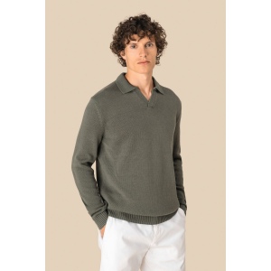 Pull homme à col polo