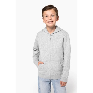 Sweat-shirt recyclé zippé à capuche enfant
