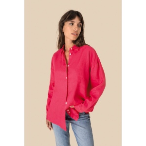 Chemise oversize en lin femme