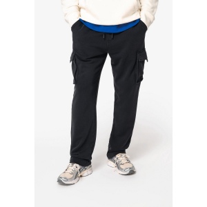 Pantalon cargo écoresponsable délavé French Terry homme