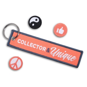 Porte-clés flamme breloque - logo sublimé