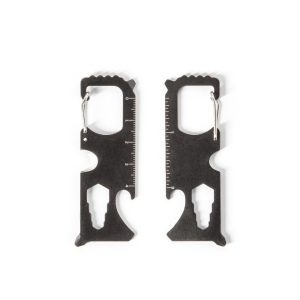 SCREWY. Carte multifonction en acier inoxydable avec 8 fonctions