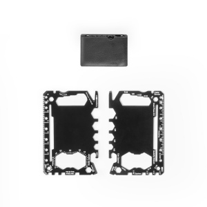 PEEBLES. Carte multifonction en acier inoxydable avec 20 fonctions