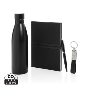 Set cadeau d'affaires luxe avec bouteille Swiss Peak