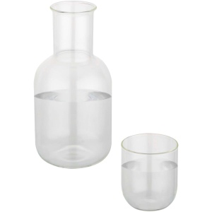 Ensemble carafe et tasse en verre Amelie