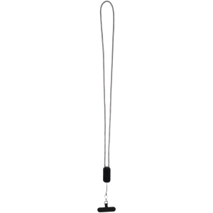 Tour de cou pour smartphone Anser en plastique recyclé avec câble intégré 5 en 1 de 27 W