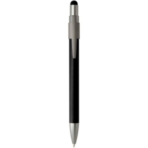 Stylo bille recyclé RCS avec stylet et toupie antistress (encre noire) Rill