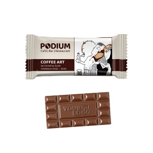 Chocolat personnalisé M, flowpack conventionnel