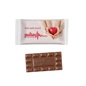Chocolat personnalisé M, flowpack PAPIER