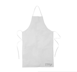 Tablier coton blanc 230gr