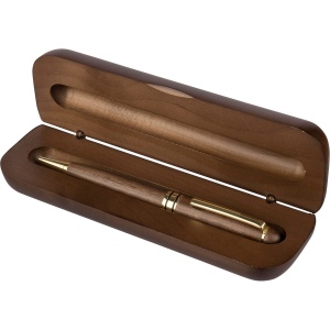 Stylo bille twist en bois de noyer Noa