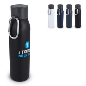 Bouteille isotherme à mousqueton, finition mate, 600 ml