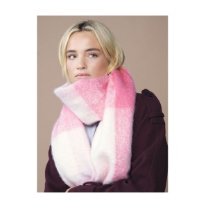 Écharpe oversize à carreaux