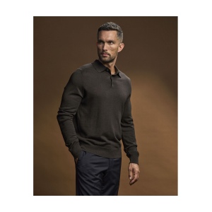 Polo manches longues en laine