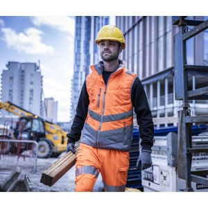 Bodywarmer matelassé haute visibilité