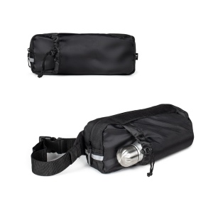 DELFOS POUCH SHINY. Sac de taille en 300D polyester recyclé (finition brillante) et 600D polyester recyclé avec éléments réfléchissants