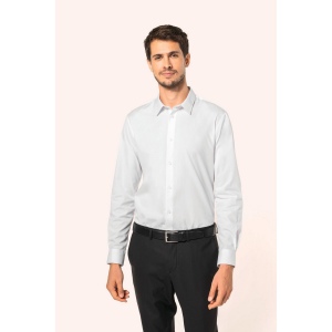 Chemise popeline en coton Supima® homme