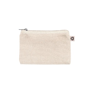 Pochette en coton recycle 220 g/m2 avec anneau porte cles interne amovible