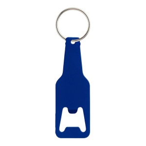 Porte-clés décapsuleur en aluminium.