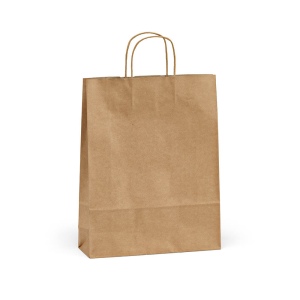Sac kraft recyclé Vesuvio L marron. 115g/m². Fabriqué au Portugal