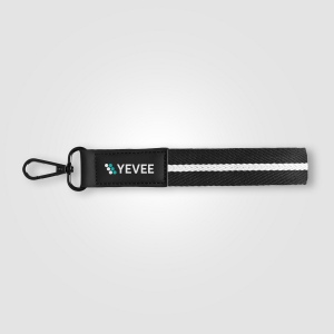 Porte-clés Newport en rPET tissé motif chevron avec mousqueton à pression – 19 × 2,5 cm (+4 Colour Inkjet)