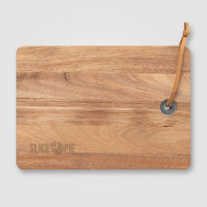 Set Mysa, couteau à fromage suspendu et planche en bambou FSC - 262 x 290 x 25 mm (+Laser)