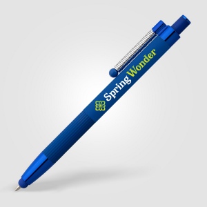 Stylo Lisbon, aluminium recyclé, monochrome, stylet anti-stress (+Laser)