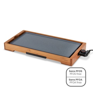 Plancha bambou revêtement céramique
